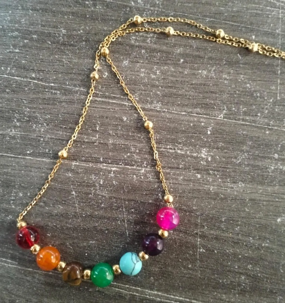 Imagen de Collar Piedras Naturales Original | Accesorio de Moda Único