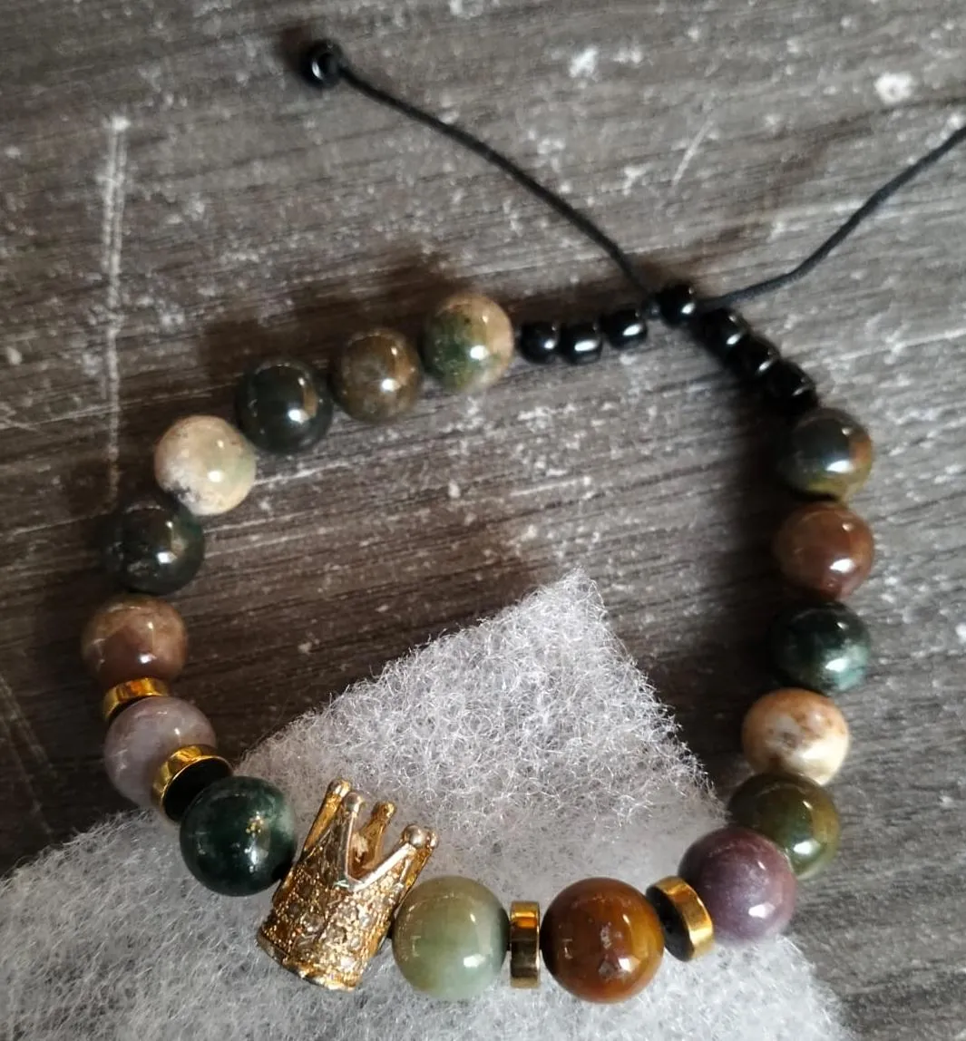 Imagen de Pulsera con Piedras Naturales Variadas | Accesorio de Moda Único