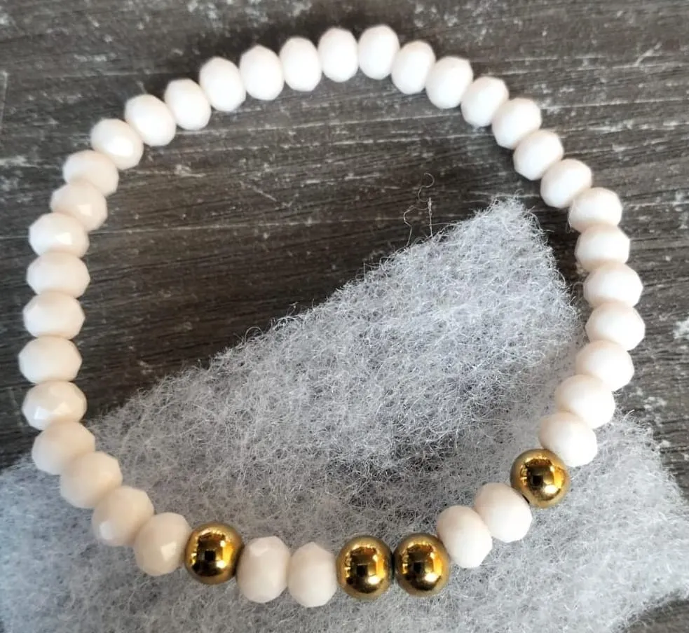 Imagen de Pulsera de Murano Blanco Premium | Joyería Hecha a Mano