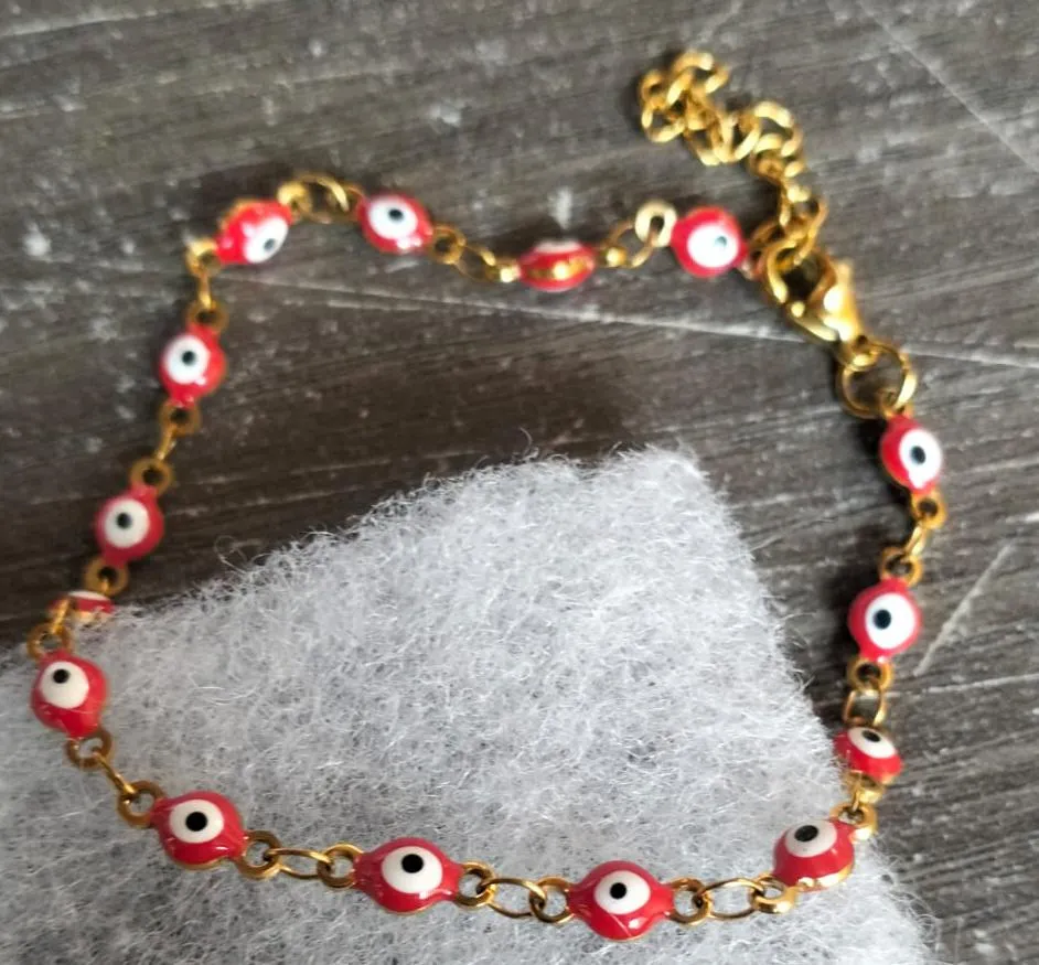 Imagen de Pulsera Ojos Turcos Pequeña | Joyería Artesanal Exclusiva